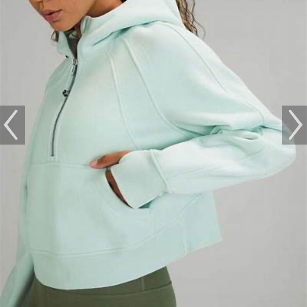 Lululemon Mint Cropped Scuba JKT size XL/XXL